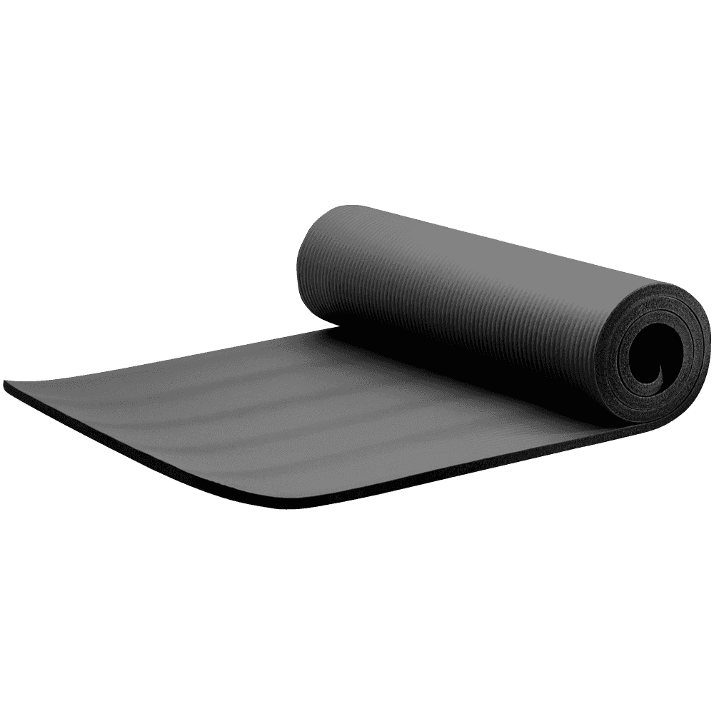 POWRX Yoga Mat 75 x24 x0.6 Grey  Thick Exercise Mat with Carrying Strap &  Bag, 75x24x0.6 - Jay C Food Stores