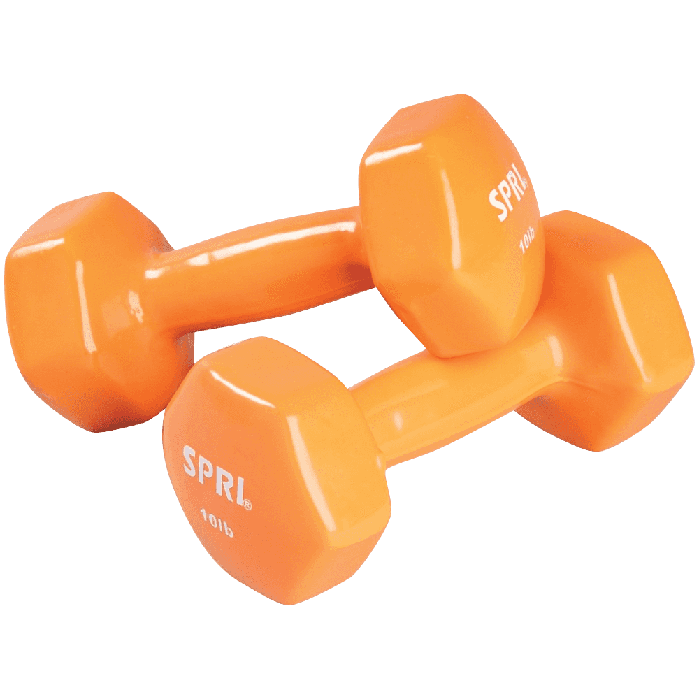 SPRI Deluxe Vinyl Dumbbells